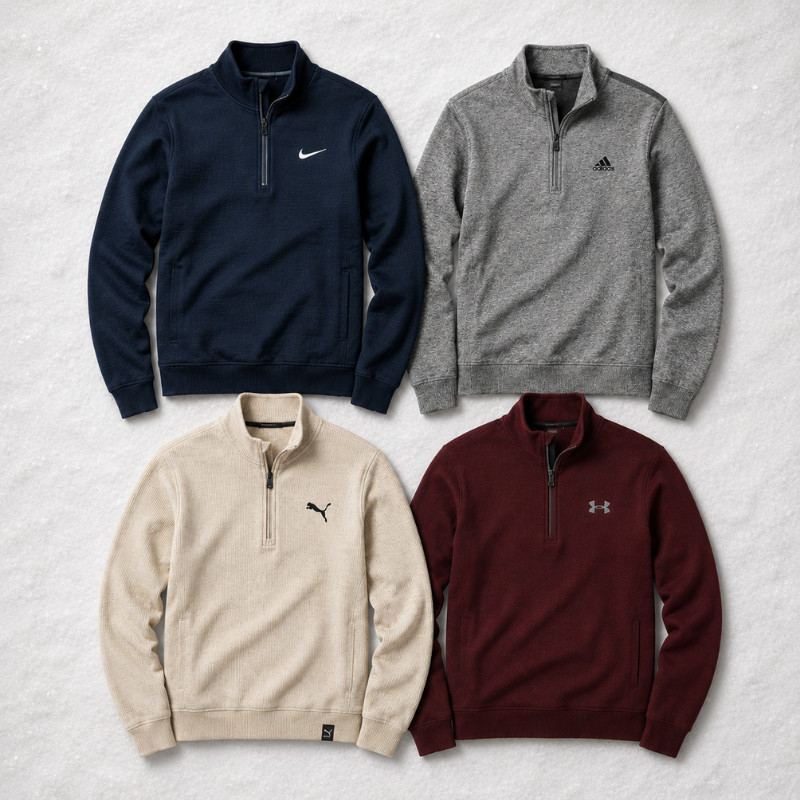 Box Pulls Half Zip de Marque – Nike, Adidas, Puma
