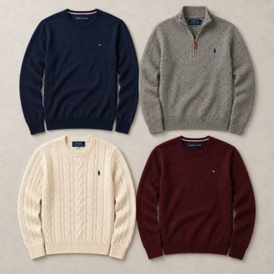 Box - Pulls Ralph Lauren & Tommy Hilfiger - Revente 20 à 45€