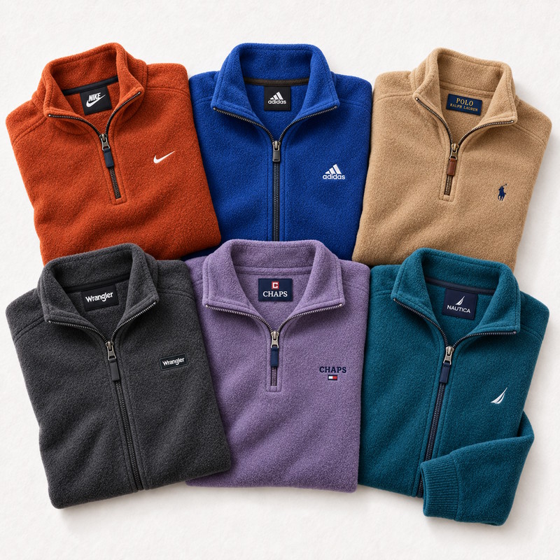 Polaires un quart de zip de marques